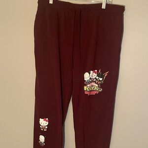 My hero academy hello Kitty pants XL